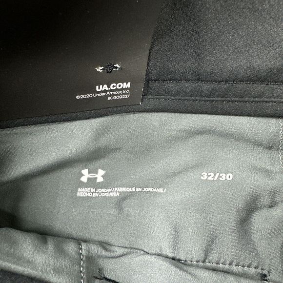 Under Armour Straight Golf Pants Black Activewear Logo NWT Mens 32x30 - Picture 5 of 11